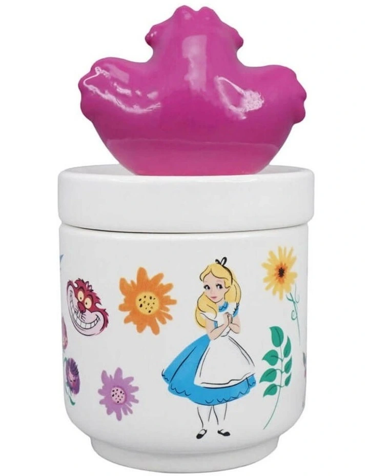 Alice in Wonderland Collector Box Glass 13cm in White image 2