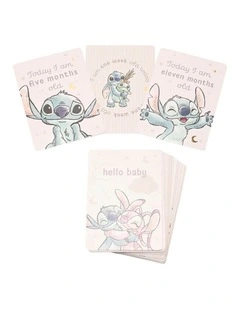 Stitch Baby Milestone Decoration Cards (8 Years ) in Beige