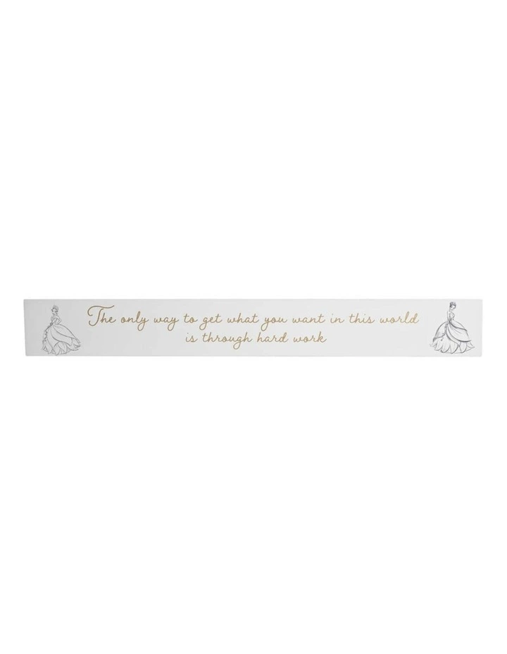 Collectible Desk Plaque Tiana MDF Gifting Decoration in White image 1