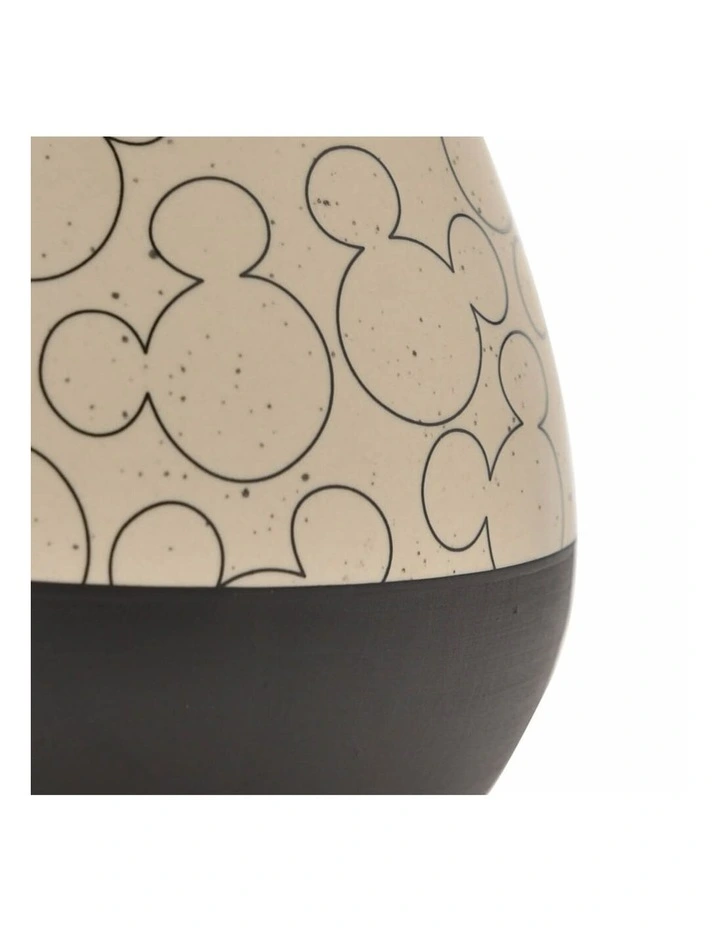 Mickey Pattern Dipped Vase in Beige image 2