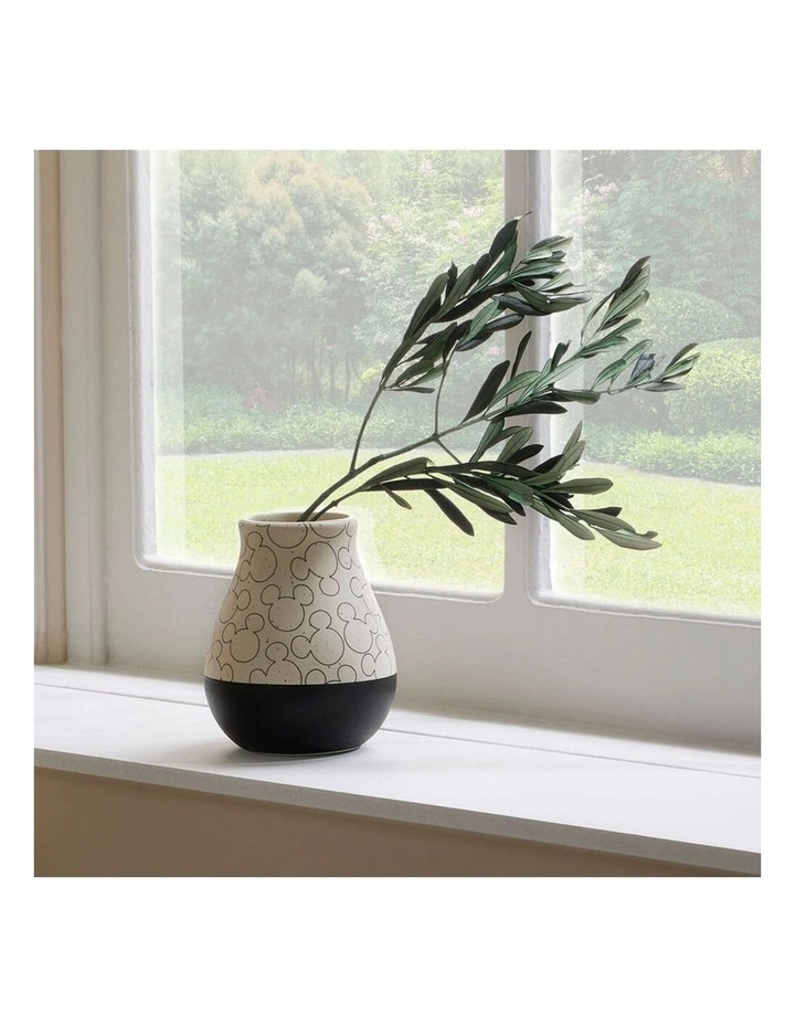 Mickey Pattern Dipped Vase in Beige image 4