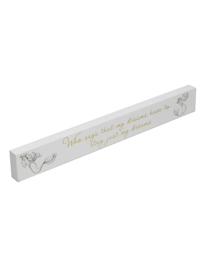 Collectible Desk Plaque Ariel MDF Gifting Decoration in White image 1