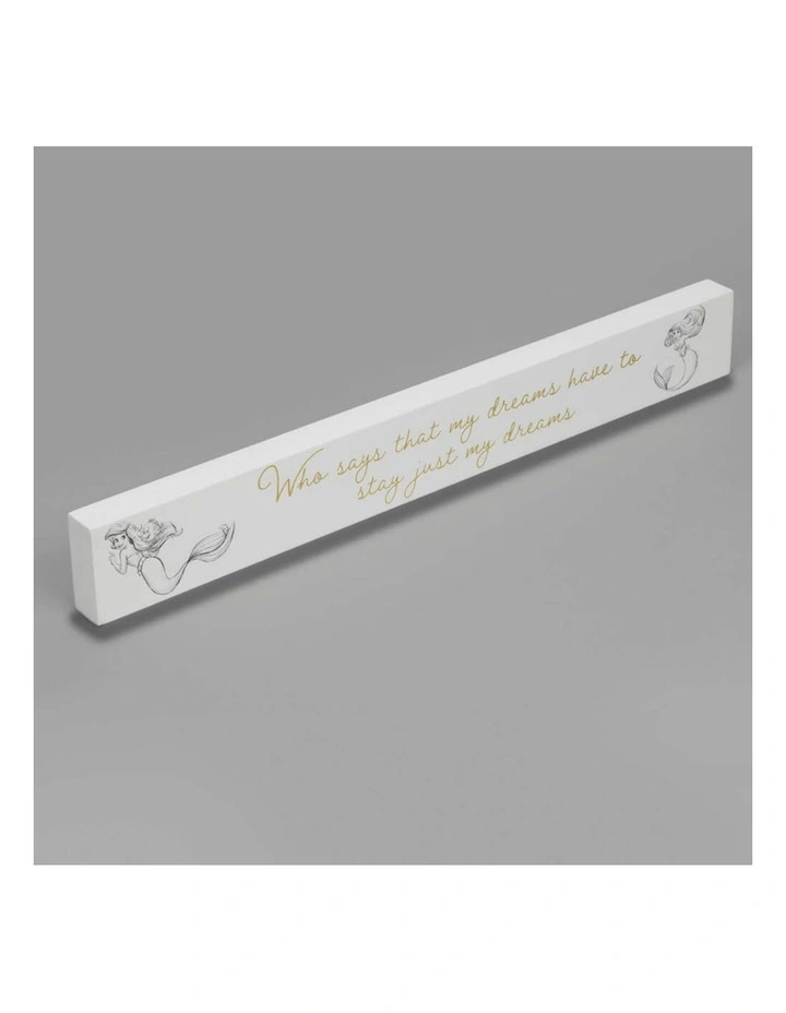 Collectible Desk Plaque Ariel MDF Gifting Decoration in White image 2