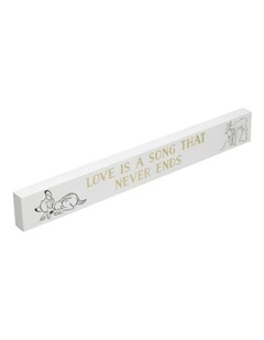 Collectible Bambi Desk Plaque in White