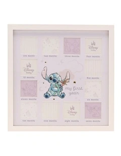 Stitch Baby First Year Frame in Beige