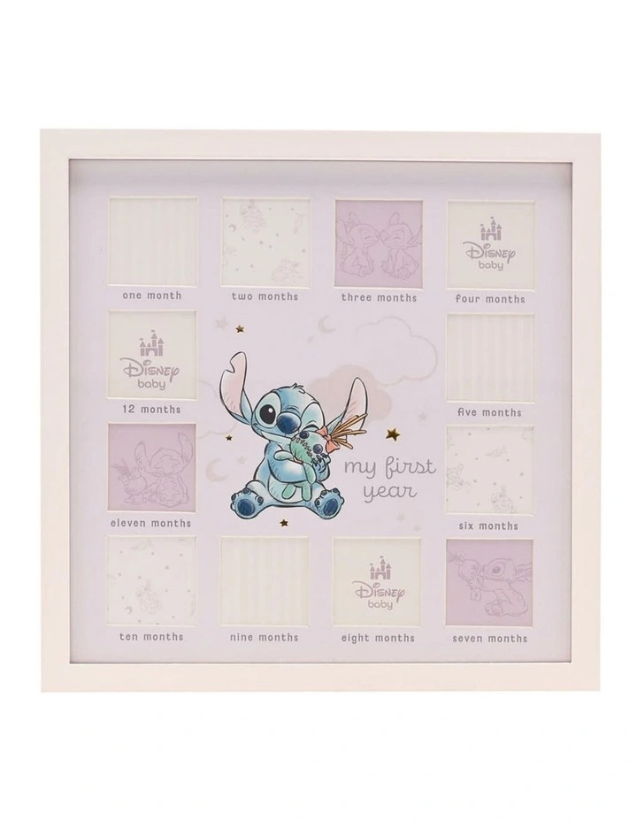 Stitch Baby First Year Frame in Beige image 1