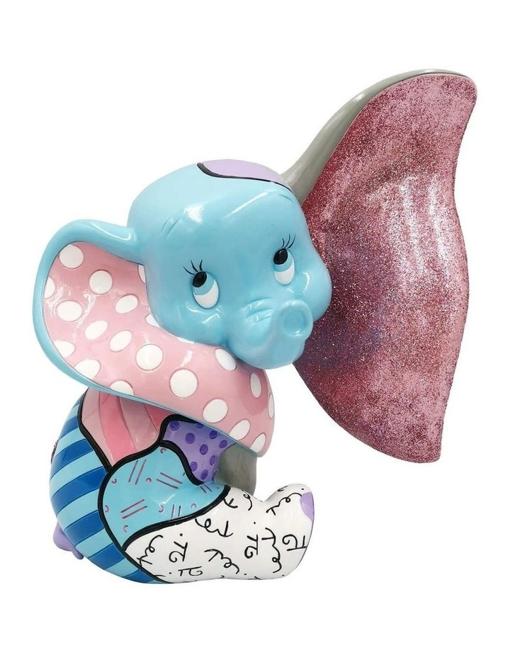 Britto Stone Resin Baby Dumbo Large Figurine in Multi image 1