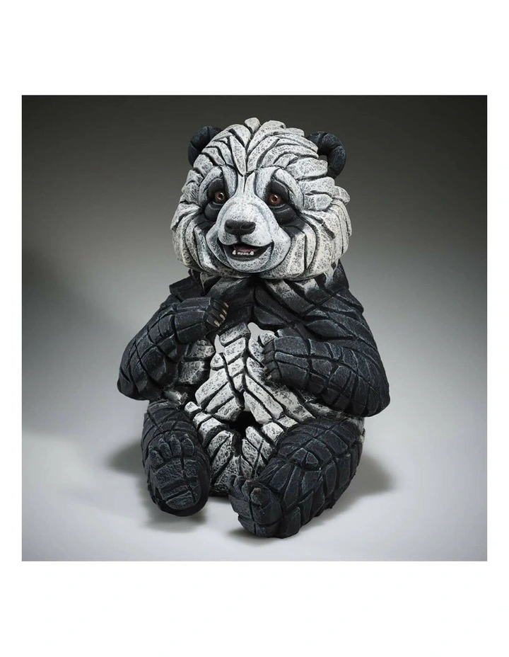 Stone Resin Panda Cub Figure in Multi image 5
