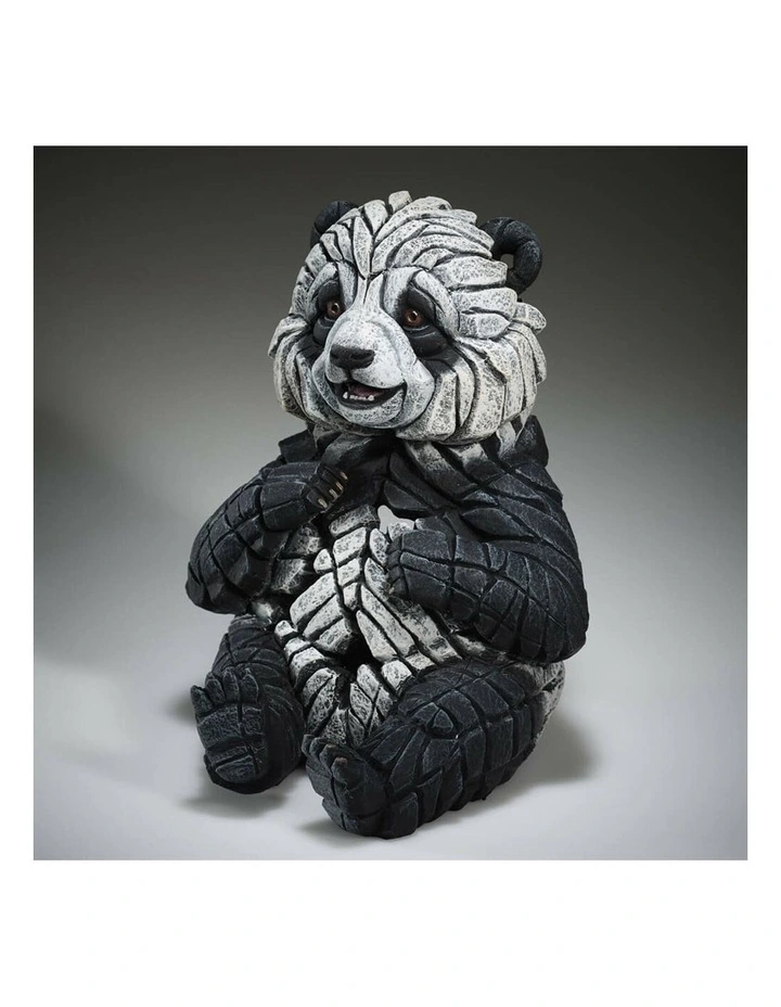 Stone Resin Panda Cub Figure in Multi image 6