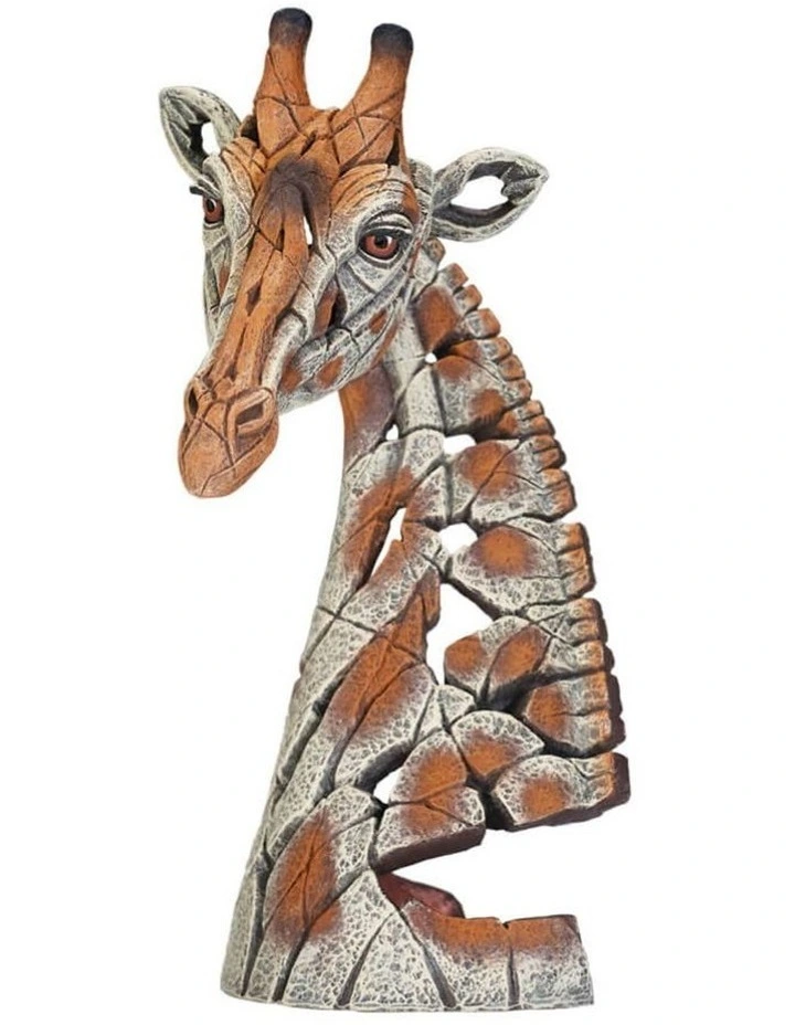 Stone Resin Miniature Giraffe Bust in Multi image 1