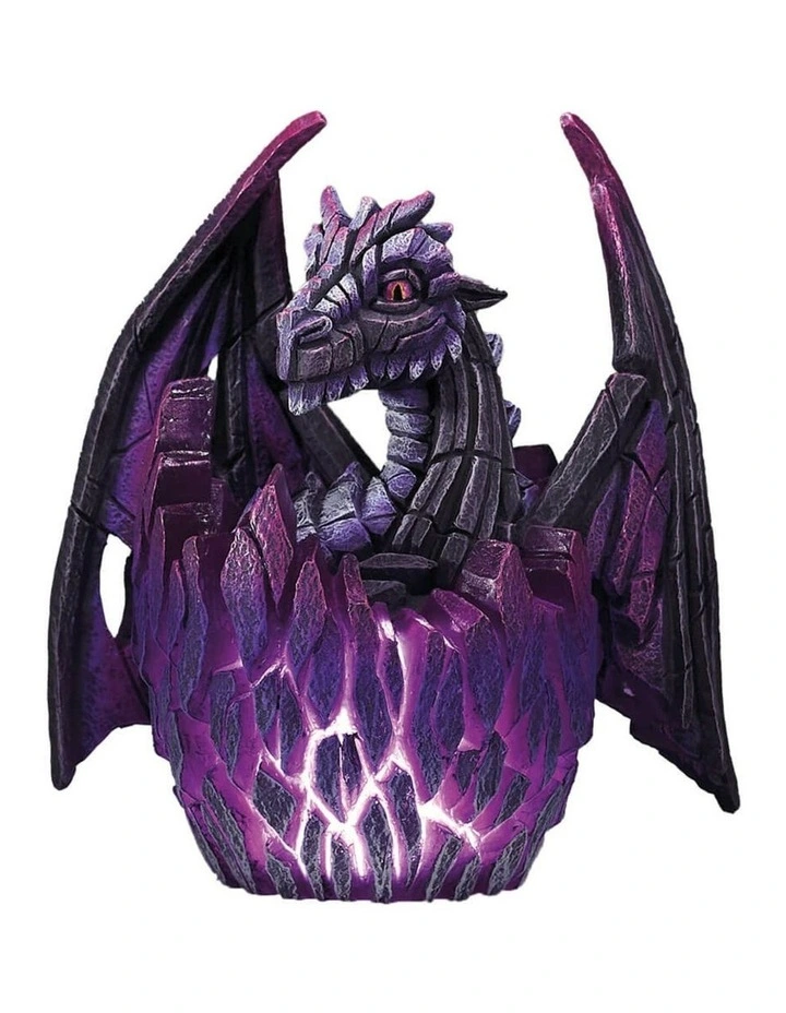 Stone Resin Lit Dragon Egg Sculpture in Multi image 1