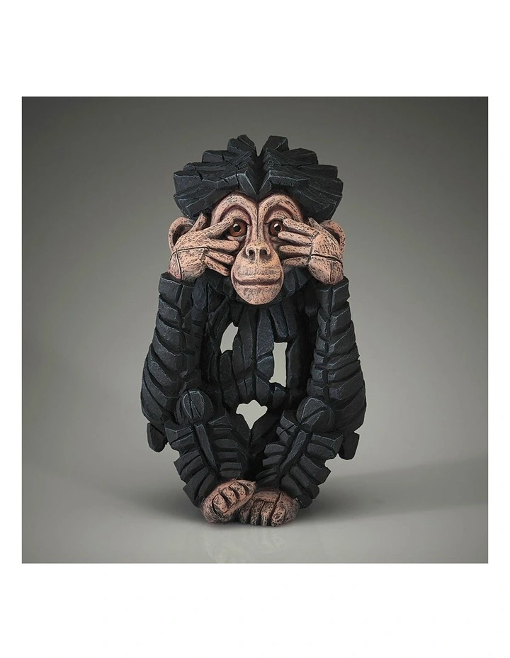 Baby Chimp See No Evil Figure in Black image 2