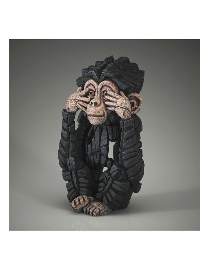 Baby Chimp See No Evil Figure in Black image 3
