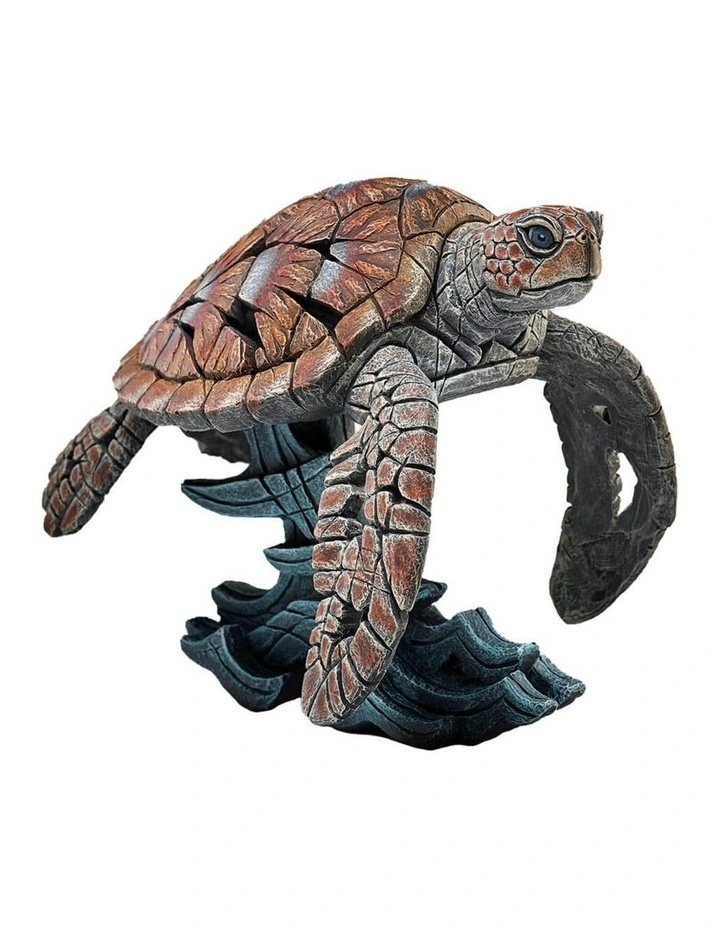 Sea Turtle Figure Sculpture in Multi image 1