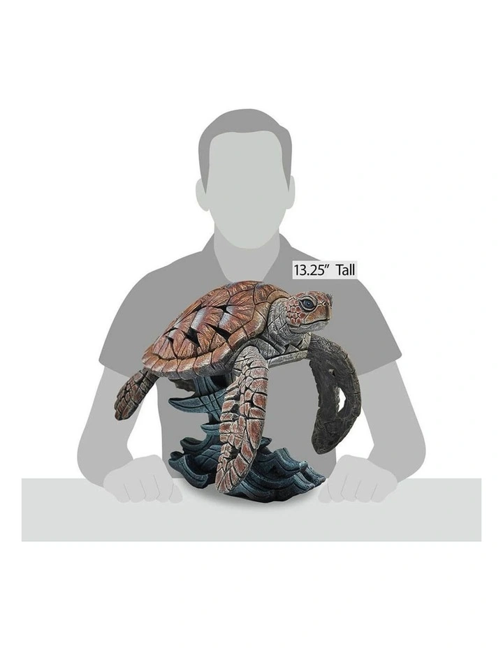 Sea Turtle Figure Sculpture in Multi image 2