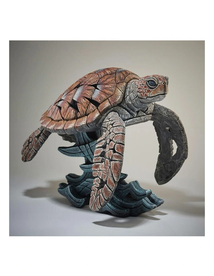 Sea Turtle Figure Sculpture in Multi image 3