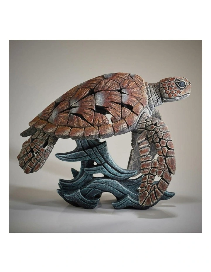 Sea Turtle Figure Sculpture in Multi image 5