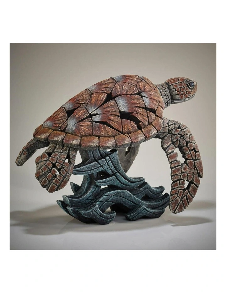 Sea Turtle Figure Sculpture in Multi image 6