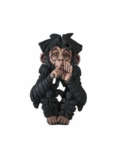 Baby Chimp Speak No Evil Figure in Black