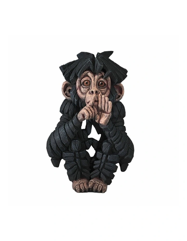 Baby Chimp Speak No Evil Figure in Black image 1