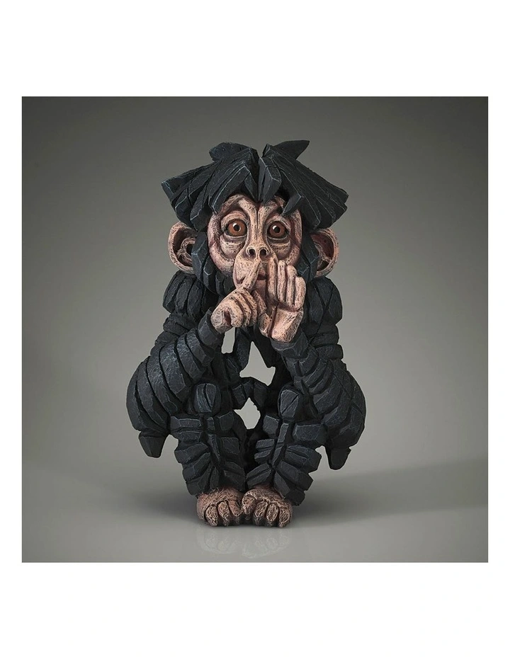 Baby Chimp Speak No Evil Figure in Black image 2