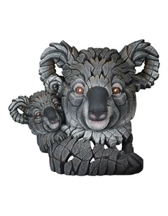 Koala And Joey Bust 33cm in Grey