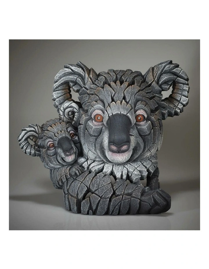 Koala And Joey Bust 33cm in Grey image 2