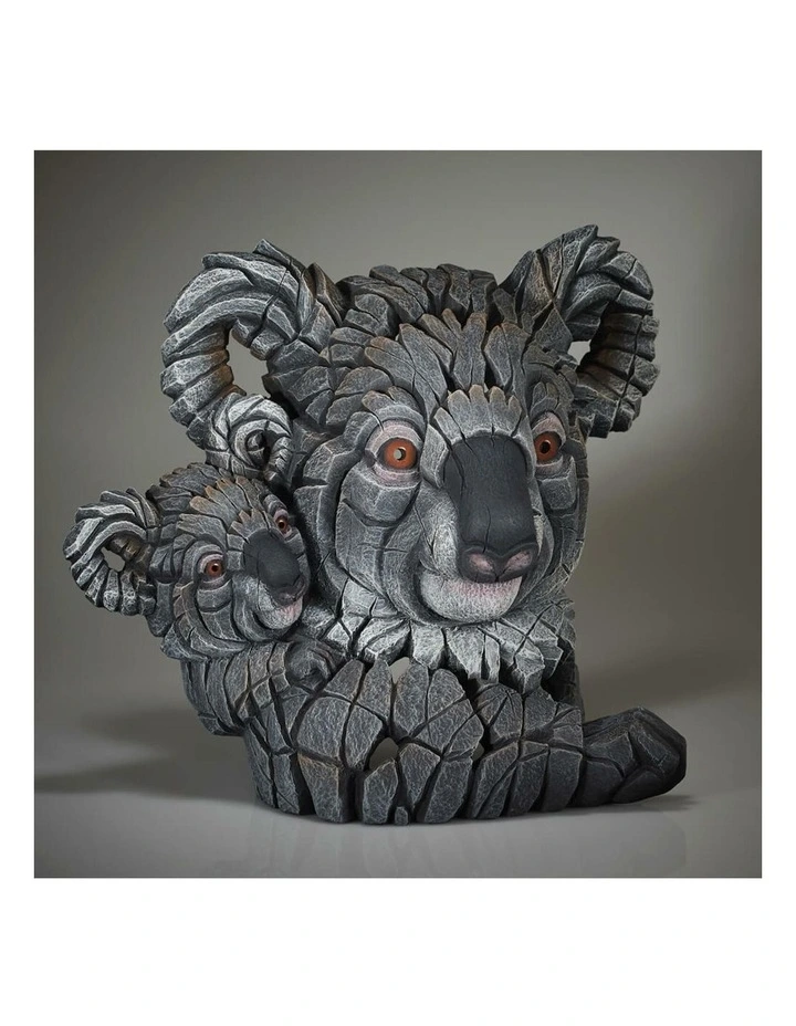 Koala And Joey Bust 33cm in Grey image 3