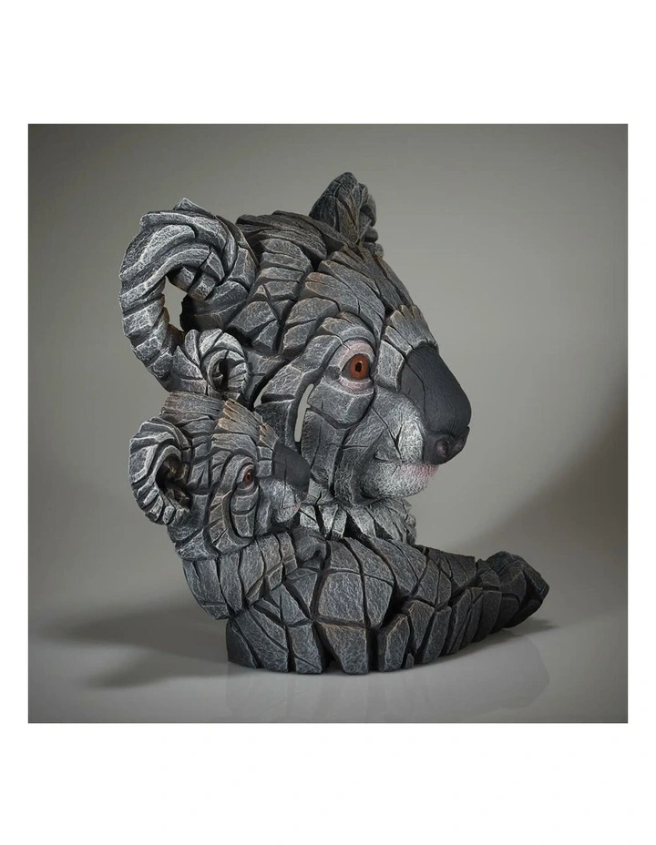 Koala And Joey Bust 33cm in Grey image 5
