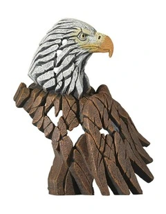 Miniature Eagle Bust Sculpture in Multi