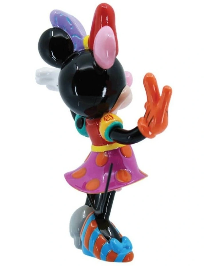 Britto Minnie Mouse Mini Figurine Home Decor Height 10cm in Multi image 5