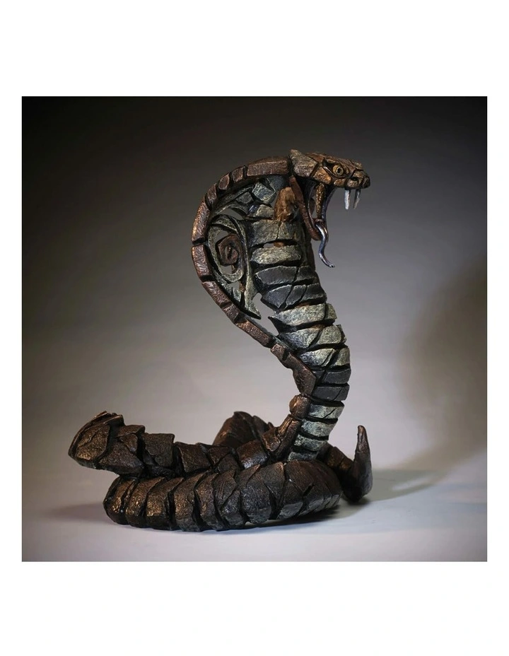 Cobra Figure Stone Resin Garden And Home Decor Sculpture in Brown image 6