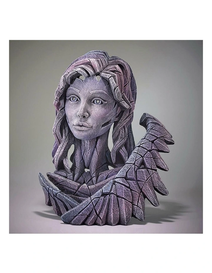 Bust Angel Stone Resin Garden And Home Decor Sculpture in Purple image 3