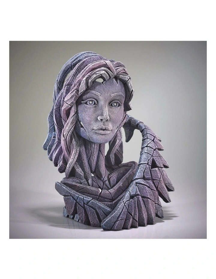 Bust Angel Stone Resin Garden And Home Decor Sculpture in Purple image 5