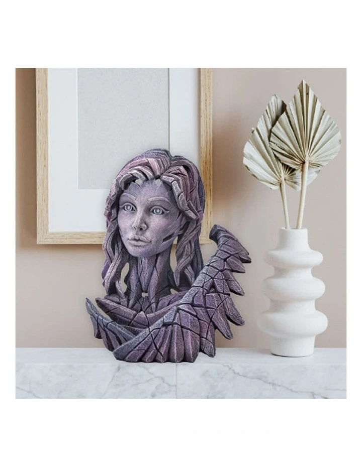 Bust Angel Stone Resin Garden And Home Decor Sculpture in Purple image 6