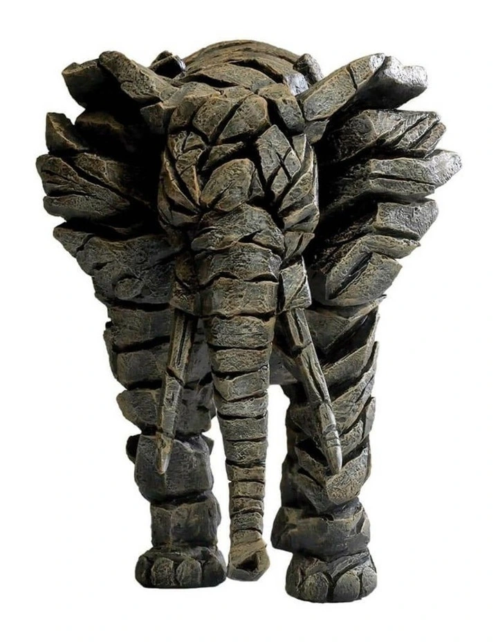 Garden And Home Decor Stone Resin Elephant Figure in Grey image 1