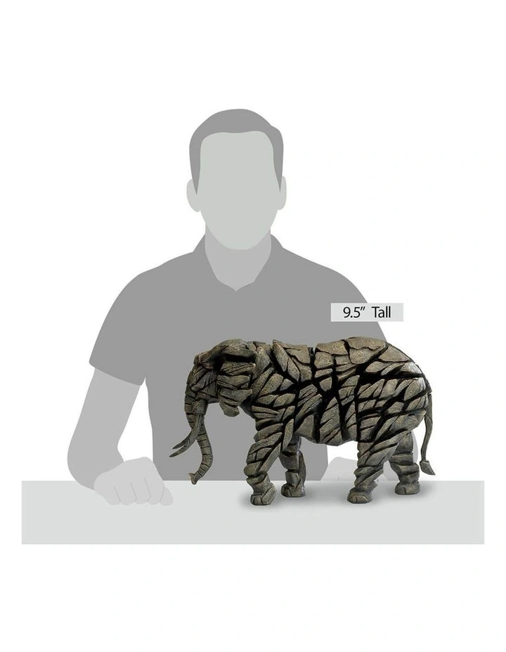 Garden And Home Decor Stone Resin Elephant Figure in Grey image 2