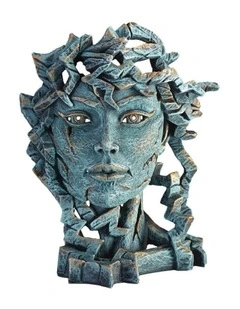 Stone Resin Miniature Venus Bust Garden And Home Decor Height 14cm in Blue