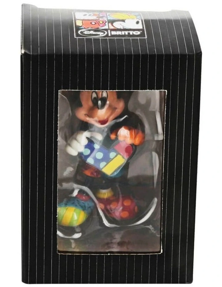 Britto Mickey Holding Heart Mini Figurine Height 9cm in Multi image 6