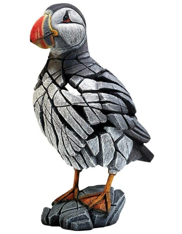 Garden And Home Decor Stone Resin Puffin Figure in Multi image 1