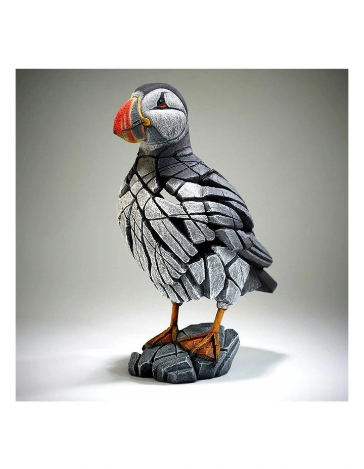 Garden And Home Decor Stone Resin Puffin Figure in Multi image 2
