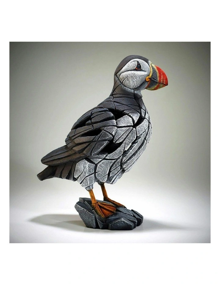Garden And Home Decor Stone Resin Puffin Figure in Multi image 3