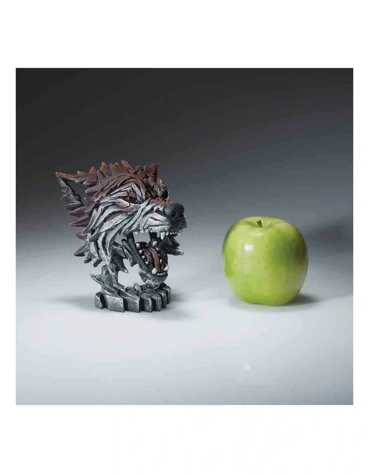 Garden And Home Decor Stone Resin Miniature Wolf Bust Height 13cm in Multi image 3