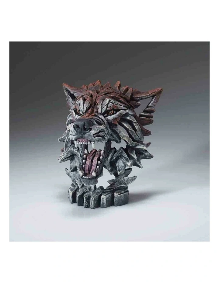 Garden And Home Decor Stone Resin Miniature Wolf Bust Height 13cm in Multi image 5