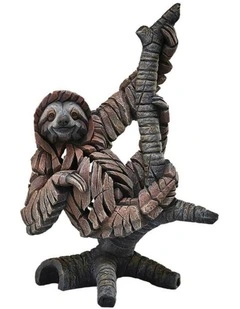 Garden And Home Decor Stone Resin Sloth Figure Sculpture in Multi