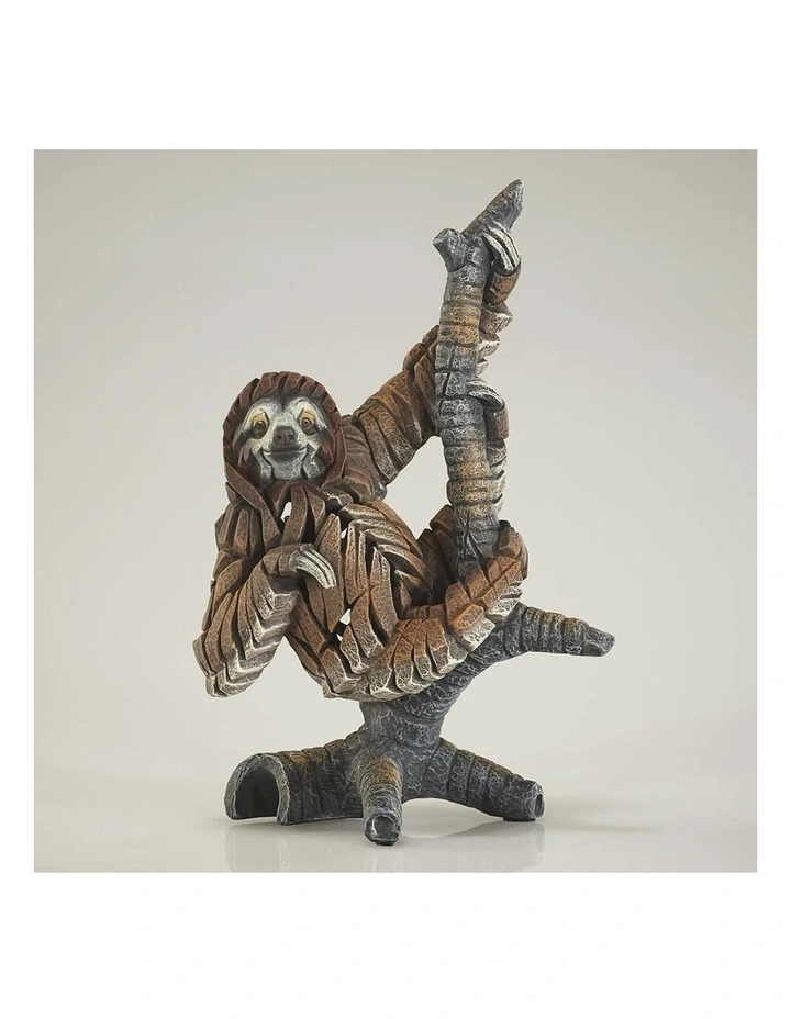 Miniature Sloth Figure Sculpture in Multi image 2
