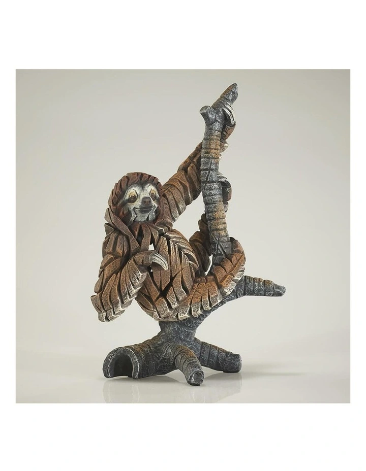 Miniature Sloth Figure Sculpture in Multi image 3