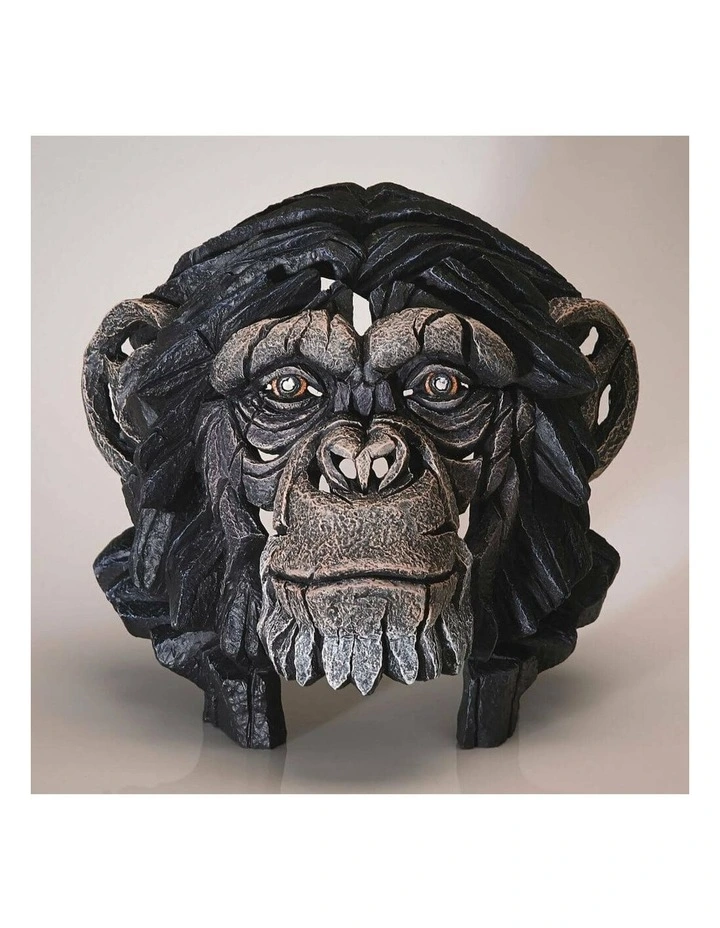 Garden And Home Decor Stone Resin Chimpanzee Bust Height 30cm in Multi image 2