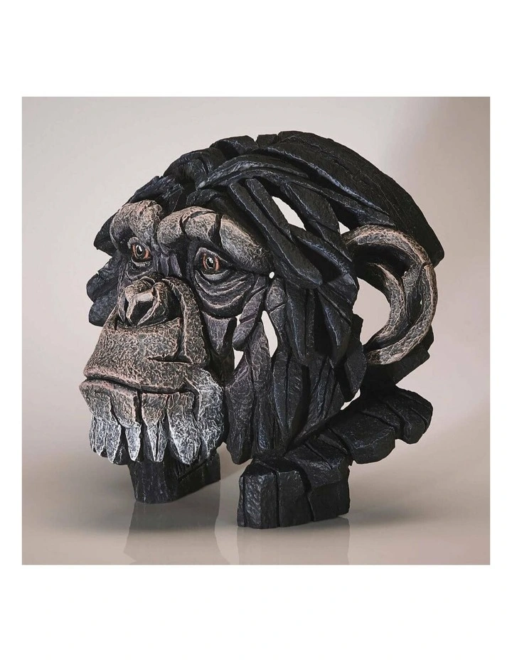 Garden And Home Decor Stone Resin Chimpanzee Bust Height 30cm in Multi image 3