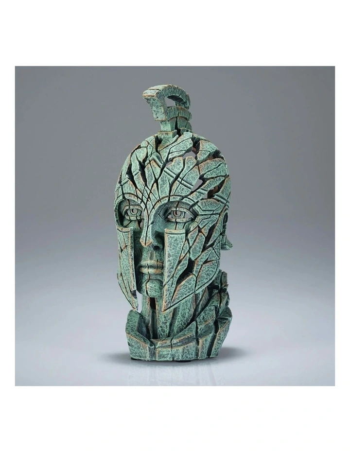 Stone Resin Miniature Spartan Bust Garden And Home Decor in Green image 2